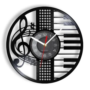 Celebrate your love for music while keeping time in style with the Casaroja Retro Musical Instrument Wall Watch