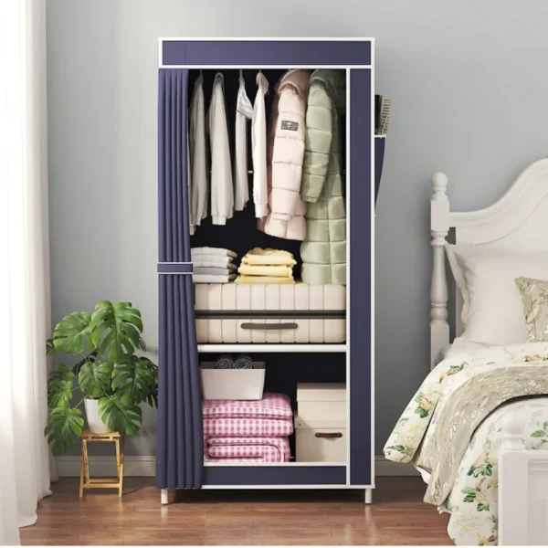 Simplify your life and enhance your bedroom with the Casaroja Minimalist Fabric Wardrobe. With its space-saving design, dust-proof protection, and easy assembly,