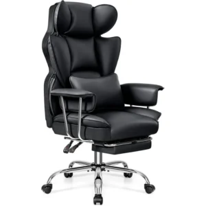 Upgrade your workspace with the Casaroja High Back Ergonomic Recliner Chair. With its built-in lumbar support, ergonomic design, and reclining feature