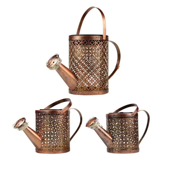 Solar Hanging Watering Can Light for Outdoor Decor - Image 6