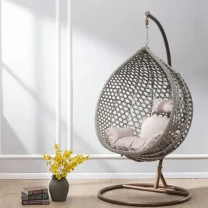 Transform your outdoor space into a peaceful retreat with the Casaroja Rattan Hanging Egg Chair with Stand.