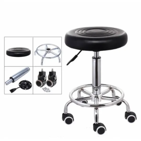 Casaroja 360° Rotating Beauty Salon Chair – Adjustable Stool with Smooth Casters for Beauty Salons & Offices - Image 2